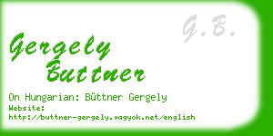 gergely buttner business card