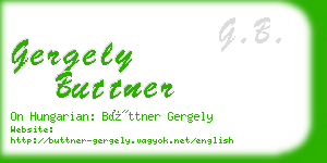 gergely buttner business card